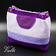 Shoulder bag: lilac with beads, Crossbody bag, Moscow,  Фото №1