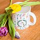 Unicorn in love.. Mug handmade ceramics. Mugs and cups. JaneCeramics. Online shopping on My Livemaster.  Фото №2