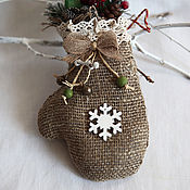 Сувениры и подарки handmade. Livemaster - original item Christmas  pendant Mitten.Country style.. Handmade.