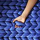 плед из гиганской шерсти. Пледы. Валерия (sheepswool). Интернет-магазин Ярмарка Мастеров.  Фото №2