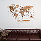 Карта мира из дерева. Карты мира. CreedMaps. Интернет-магазин Ярмарка Мастеров.  Фото №2