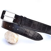 Аксессуары handmade. Livemaster - original item Belt men`s crocodile skin. Handmade.