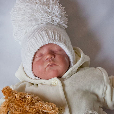 Комбинезон спицами с капюшоном для новорожденного - Портал рукоделия и моды