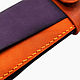 Кожаный пенал Фиолетовый Оранж. Пеналы. Кожатерия / Leather Terra. Ярмарка Мастеров.  Фото №6