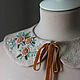 Felt collar with embroidery 'Awakening'. Collars. Katherine Markina (markinaek). Online shopping on My Livemaster.  Фото №2
