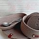 Набор для сервировки стола из хлопкового шнура. Кухонные наборы. Кононова Людмила. Ярмарка Мастеров.  Фото №7