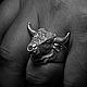 Кольцо Бык. Кольца. AlexFox Jewelry. Ярмарка Мастеров.  Фото №5
