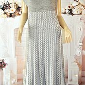 Одежда handmade. Livemaster - original item Knitted dress,size ,44-50,linen-cotton.. Handmade.