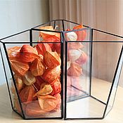 Цветы и флористика handmade. Livemaster - original item El. Set of glass geometric Tiffany vases. Handmade.
