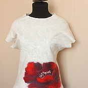 Одежда handmade. Livemaster - original item blouse: Scarlet poppy. Handmade.