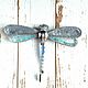 Blue dragonfly. Brooches. Alissa.handmade. Online shopping on My Livemaster.  Фото №2