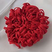 Украшения handmade. Livemaster - original item Chrysanthemum textile brooch. Handmade.
