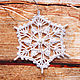 Order Set of white knitted snowflakes 3 pieces (2B). BarminaStudio (Marina)/Crochet (barmar). Livemaster. . Christmas decorations Фото №3