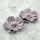Brooch felted 'Lilac mystery', Brooches, Moscow,  Фото №1
