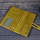 Yellow Leather Wallet. Purse. mens-steel. Online shopping on My Livemaster.  Фото №2