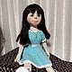 Alice doll in turquoise dress. Interior doll. Gltextiledesign. Online shopping on My Livemaster.  Фото №2