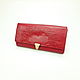 Scarlett leather women's purse, large purse, gift to woman, Wallets, Dubna,  Фото №1