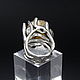 925 Sterling Silver Phial Ring with citrine crystal IV0015. Rings. Sunny Silver. My Livemaster. Фото №6