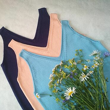 Одежда ручной работы. Ярмарка Мастеров - ручная работа Топы из хлопка.. Handmade.