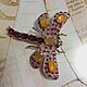 Fire Dragonfly brooch with opals and rubies. Brooches. SELENA. Online shopping on My Livemaster.  Фото №2