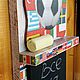 Chalk Board key box 'All for the match'. Housekeeper. Klukva ( decoupage). Online shopping on My Livemaster.  Фото №2