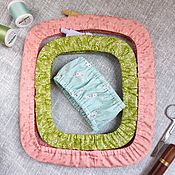Материалы для творчества handmade. Livemaster - original item A convenient case for embroidery on embroidery hoops Premium cotton Set of 3 pieces. Handmade.