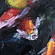 Koi carp, fish painting, 60h60 cm, underwater world. Pictures. myfoxyart (MyFoxyArt). My Livemaster. Фото №4
