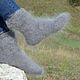 Grey DOWN SOCKS for MEN (size 40-46 ), Socks, Urjupinsk,  Фото №1