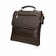Men's bag: Men's Brown Leather Oscar Mod Bag. C95m-122. Men\'s bag. Natalia Kalinovskaya. Online shopping on My Livemaster.  Фото №2