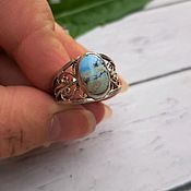 Украшения handmade. Livemaster - original item Ring with turquoise Kazakhstan. Handmade.