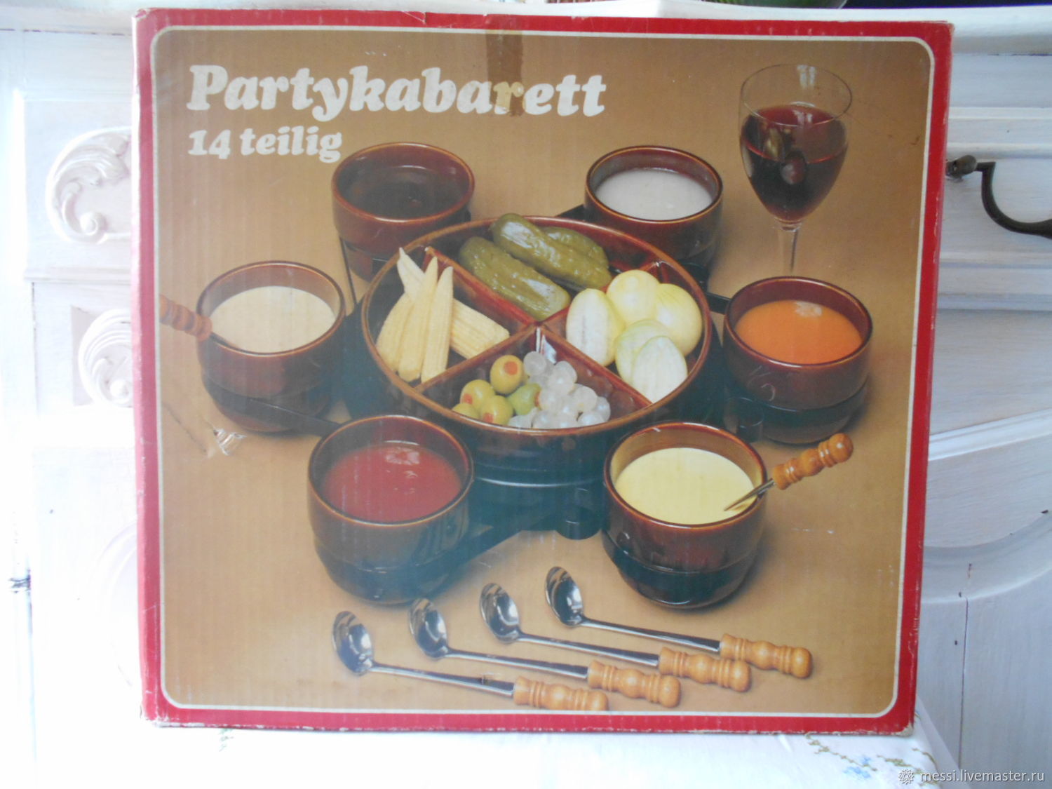 Винтаж: Partykabarett Набор для парти, посуда для вечеринки, винтаж, Кухонная утварь винтажная, Висбаден,  Фото №1