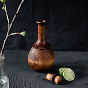 Посуда handmade. Livemaster - original item Wooden decanter made of Siberian cedar GR2. Handmade.