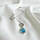 Сет "Azure Blue" колье бусы с жемчугом и голубым апатитом. Колье. УКРАШЕНИЯ TAMILI (Татьяна). Интернет-магазин Ярмарка Мастеров.  Фото №2