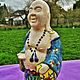 Винтаж: Антикварная статуэтка скульптура Budda эмаль фаянс Франция. Статуэтки винтажные. Антиквариат и винтаж из Франции. Ярмарка Мастеров.  Фото №5