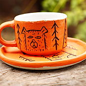Посуда handmade. Livemaster - original item Coffee cups. Handmade.