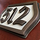 Табличка с номером (3-и цифры), "бронза". Номер на дверь. Sergey T. Интернет-магазин Ярмарка Мастеров.  Фото №2