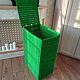Мебель для ванной: Плетёная корзина тумба для белья Green Apple