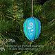 Christmas toy Turquoise, Christmas decorations, Moscow,  Фото №1