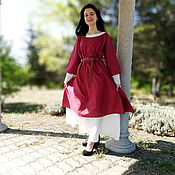 Одежда handmade. Livemaster - original item Dress linen Glorious Gerda 2 in 1; 3 bright images in 1 set. Handmade.