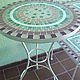 Order Forged table with mosaic 'Tenderness'. Marjana. Livemaster. . Tables Фото №3