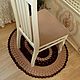 Carpets for home: flat oval multicolored rug. Floor mats. knitted handmade rugs (kovrik-makrame). My Livemaster. Фото №4