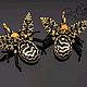 Earrings bugs, bees. the choice. Earrings. N_Belokon_jewelry. My Livemaster. Фото №4