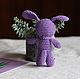 Lilac puppy. Stuffed Toys. ToysAndToys. Online shopping on My Livemaster.  Фото №2