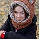 Мишкошапка капор капюшон шапка бурый мишка с ушками. Капоры. Оксана (oxigfashion). Ярмарка Мастеров.  Фото №5