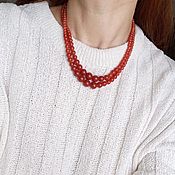 Винтаж handmade. Livemaster - original item Vintage necklaces: Vintage beads, natural stone. Handmade.