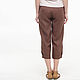 100% linen Capri pants. Vintage trousers. etnoart. My Livemaster. Фото №5