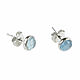 Earrings with aquamarine silver, earrings with aquamarine in silver. Stud earrings. Irina Moro. Online shopping on My Livemaster.  Фото №2