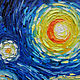 Oil painting with motives of Vincent van Gogh Starry night, Pictures, Rossosh,  Фото №1