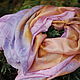 Silk stole 'Dream' EcoPrint pink. Scarves. Artinflat - natural dyeing. Online shopping on My Livemaster.  Фото №2