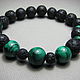 Order Bracelet with malachite and basalt (lava) ' Life'. Beautiful gifts for the good people (Alura-lights). Livemaster. . Bead bracelet Фото №3